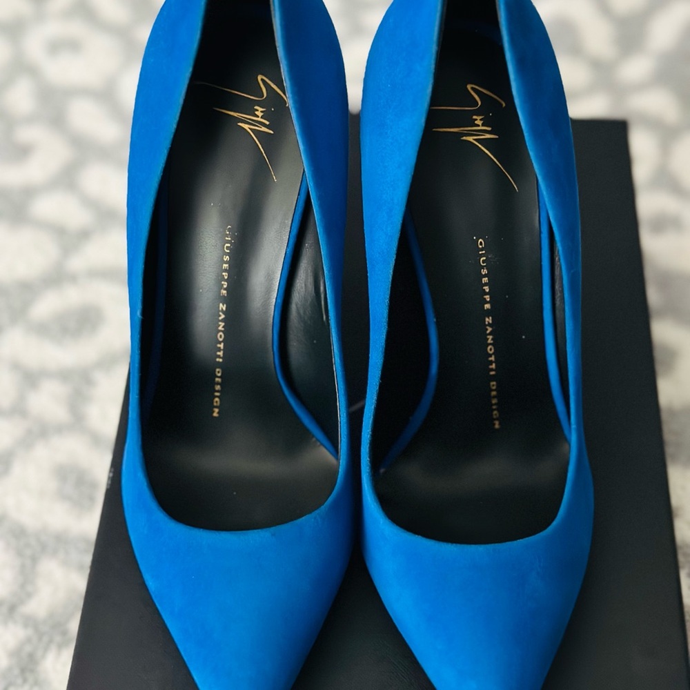Giuseppe Zanotti Blue Stiletto Heels